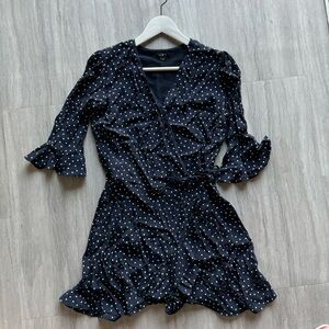Loft Polka Dot Wrap Dress